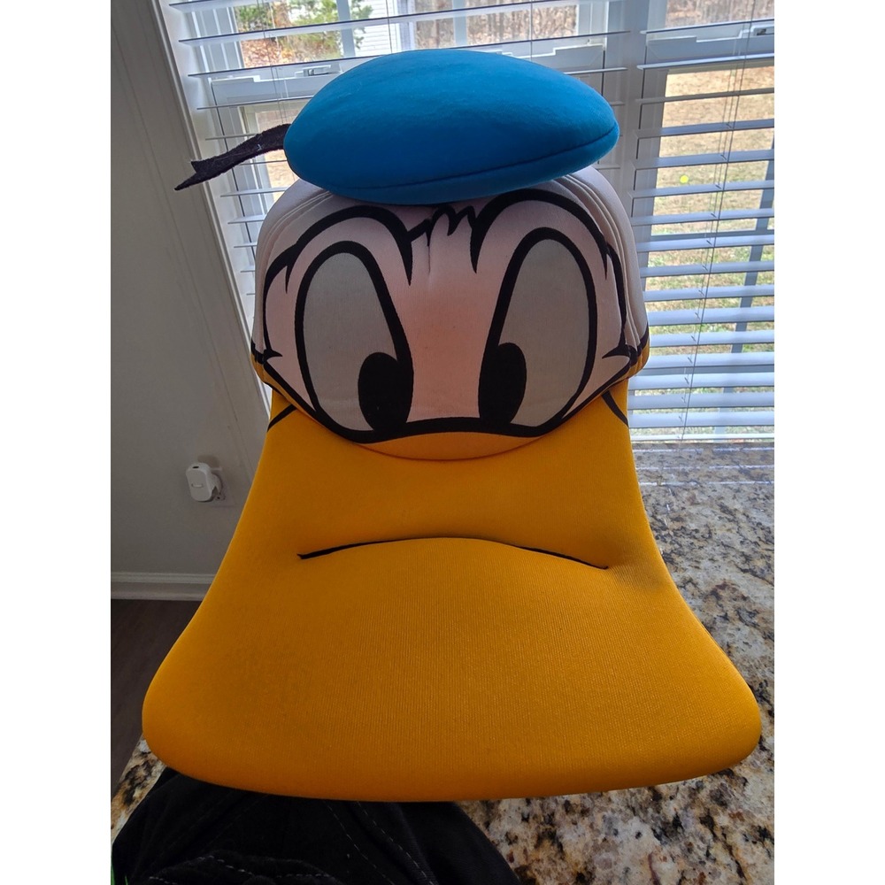 Disney Parks Donald Duck Blue‎ Beret Plush Hat Adult